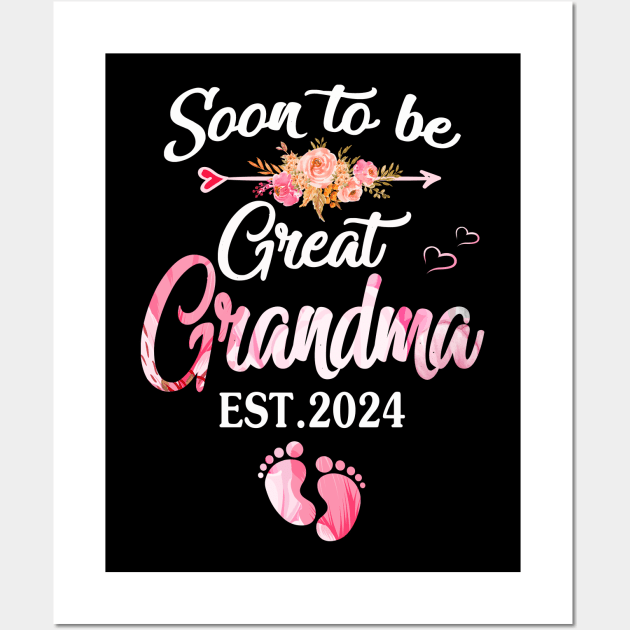 soon to be Great grandma 2024 Wall Art by Bagshaw Gravity